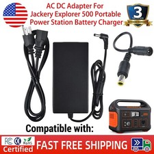 AC DC Adapter For Jackery Explorer 500 Portable Power Station Battery Charger