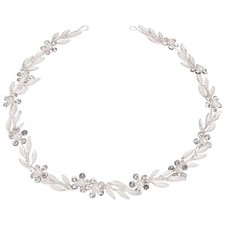 Crystal Leaf Hair Vine Headband for Wedding Bridal Headpiece Women Girls Jewelry