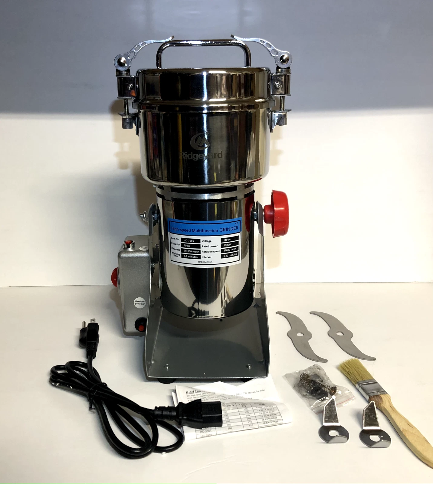High Speed 700g Electric Grain Mill Grinder Powder Machine Spice Herb Grinder