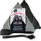 Bugalugs Dog Lick Mats Dog & Cat Food Grade Licking Set 2 Mat, Brush & Spatula