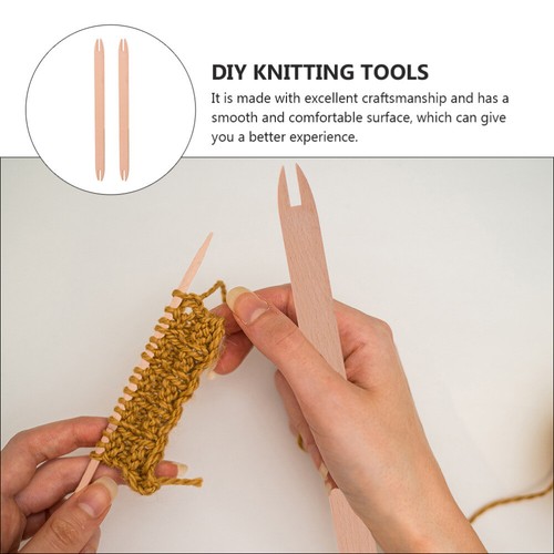 2 Pcs Weaving Tool Shuttle Knitting Tools Sweater Sticks Scarves - Picture 4 of 12