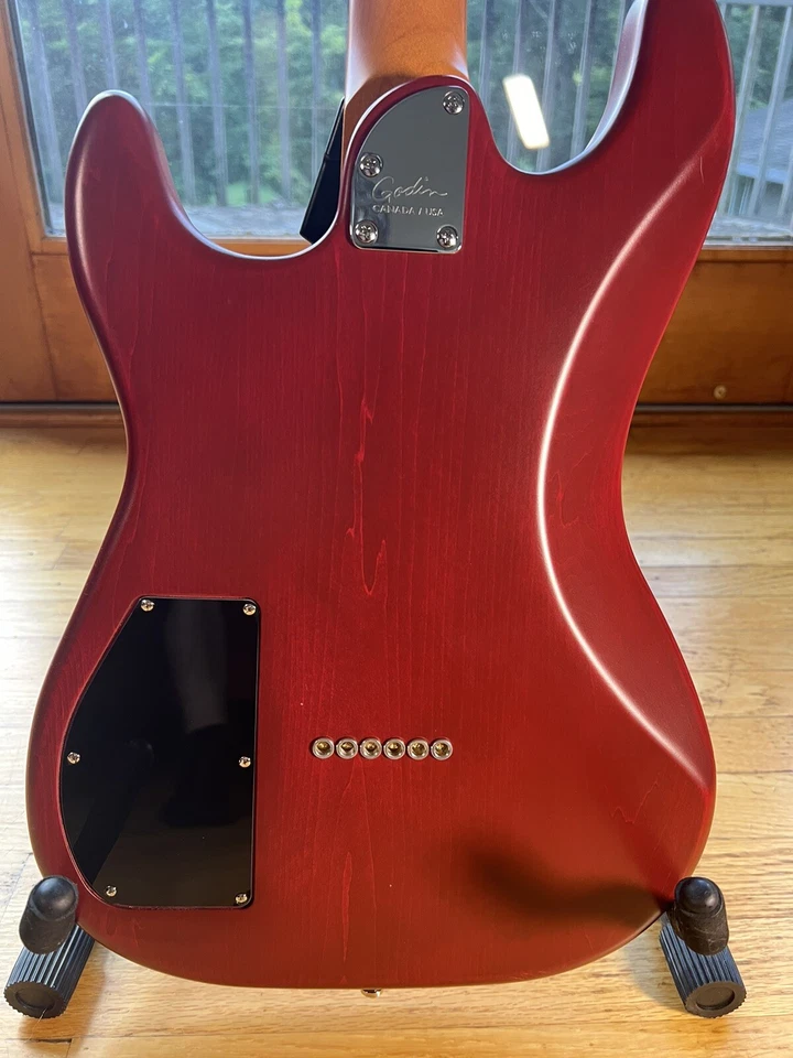 Guitarra Godin Session HT, Rojo Azteca con Pastillas Tonerider Foto 4 de 4