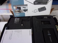 audio-technica PRO Series 3 Lavalier Wireless Microphone System Case 1/4" output