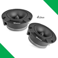 (2) 3.85" SUPER TWEETER TIMPANO 300W TPT-ST2 BLACK BULLET 4 OHM PRO AUDIO PAIR