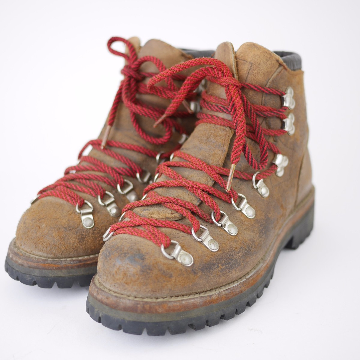 Vtg DEXTER Men's 6 - Distressed Brown Suede Leather Hiking Trail