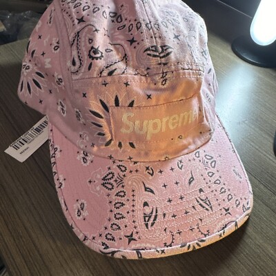 Supreme Bandana Camp Cap Pink OS SS21 | eBay