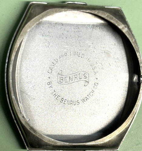 Vintage Benrus Hollowell 10K Gold RGP Jewelled Dial Art Deco Mens Watch 17J 1950 - Picture 13 of 13