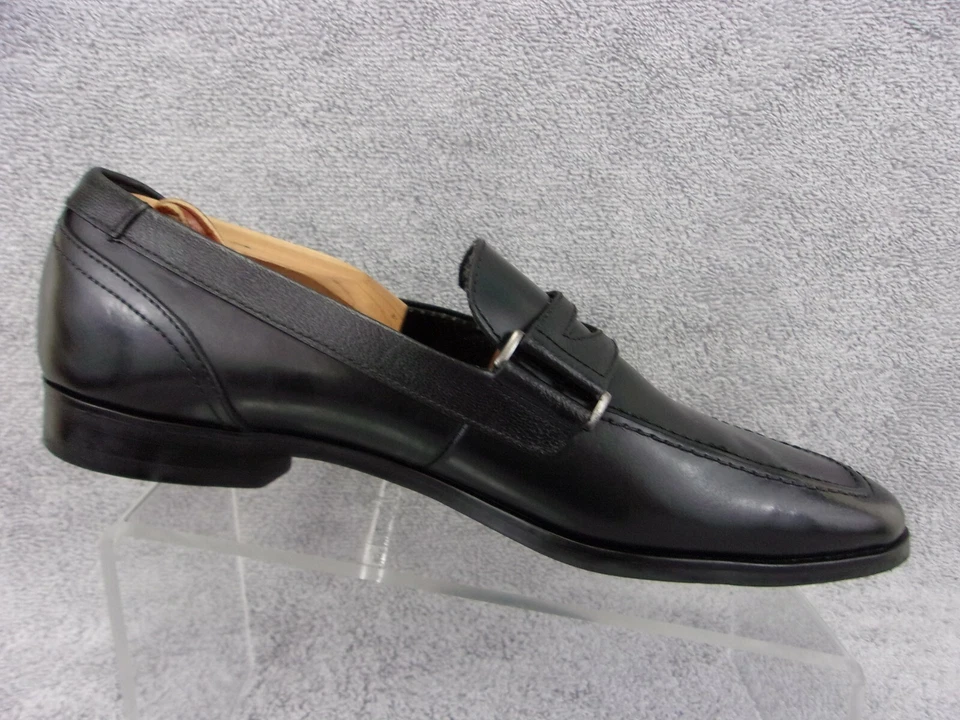 Marc New York Andrew Marc black leather slip on penny loafer men's US9.5 - Image 4 of 4