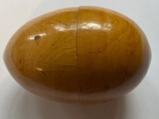 Vintage Wooden Egg Sewing Compendium.