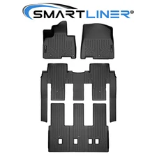 SMARTLINER Custom Fit Floor Mats 3 Row 2022-2025 Kia Carnival MPV 8 Passenger