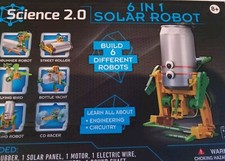 Build 6 in 1 Different SOLAR ROBOTS Science 2.0 LEARN Engineering Never Used 8+