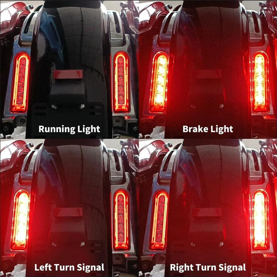 Saddlebag LED Filler Lights Run Brake Turn Signals Fits For Harley Touring 14-24 Foto 4 de 4