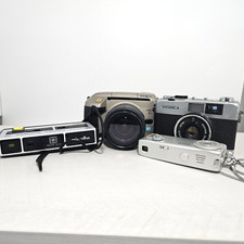 Minolta Camera Lot - Minolta 16 MG, Minolta Autopak 70, Vectis S1, Yashica 35 ME