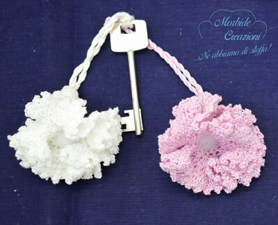 Set Di 4 Nappine Decorative In Legno E Cotone - Per Maniglie, Armadi, Zaini - Stile Bohémien - Foto 3