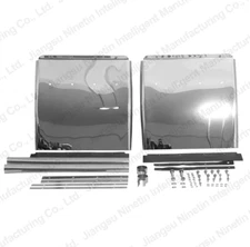 24"x24" Mirror Polished Quarter Fender for Semi Truck Peterbilt Kenworth