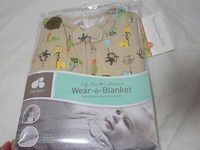 Just Born Cotton Wear-a-blanket Hippo Alligator 0-6 Months Small Tan Just Born Cotton Wear-a-blanket Hippo Alligator 0-6 Months Small Tan