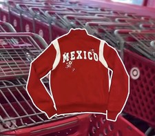 2 Popular Target and Zoe and Liv Mexico Red Sweater Women's Size Large Soccer