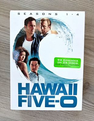 Hawaii Five-0 Seasons 1-4 DVD Box Set 25-Disc w/ Commentary Deleted Scenes CBS