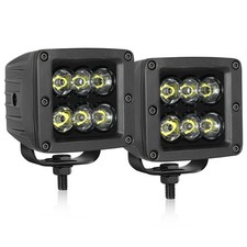For 94-01 Dodge Ram 1500 94-02 2500 3500 Led Cube Pod Light Kit Spot Beam 2x 3