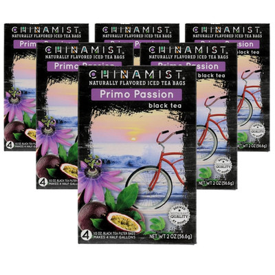 China Mist Primo Passion Black Tea - 4 Bags, Makes 2 Gallons of Iced Tea
