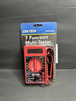 Cen-Tech 7 Function Digital Multi-Tester  AC/DC volt  Multimeter  NEW
