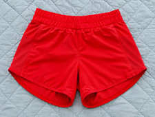 Lululemon Orange Athletic Running Shorts