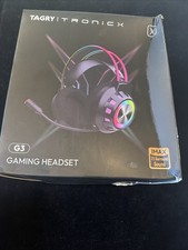 TAGRY TRONICX G3 RGB Gaming Headset 7.1 Surround Sound 50 mm Speaker Black