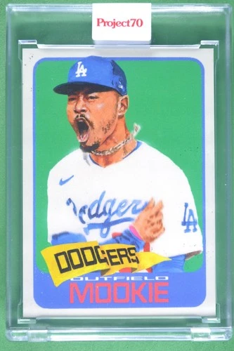 Mookie Betts 2021-22 Topps Project70 by Jacob Rochester Rainbow Foil #/70 #686