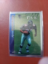 1997 Byron Hanspard Topps Chrome ROOKIE Card #154 Falcons . rookie card picture