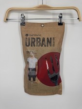 NWT Chef Works Urban Manhattan Half Bistro Apron Black 100 Cotton - 19"LX28.5"W