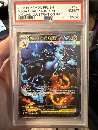 Pokémon Mega Charizard X ex 125/094 Special Illustration Rare EX PSA 8