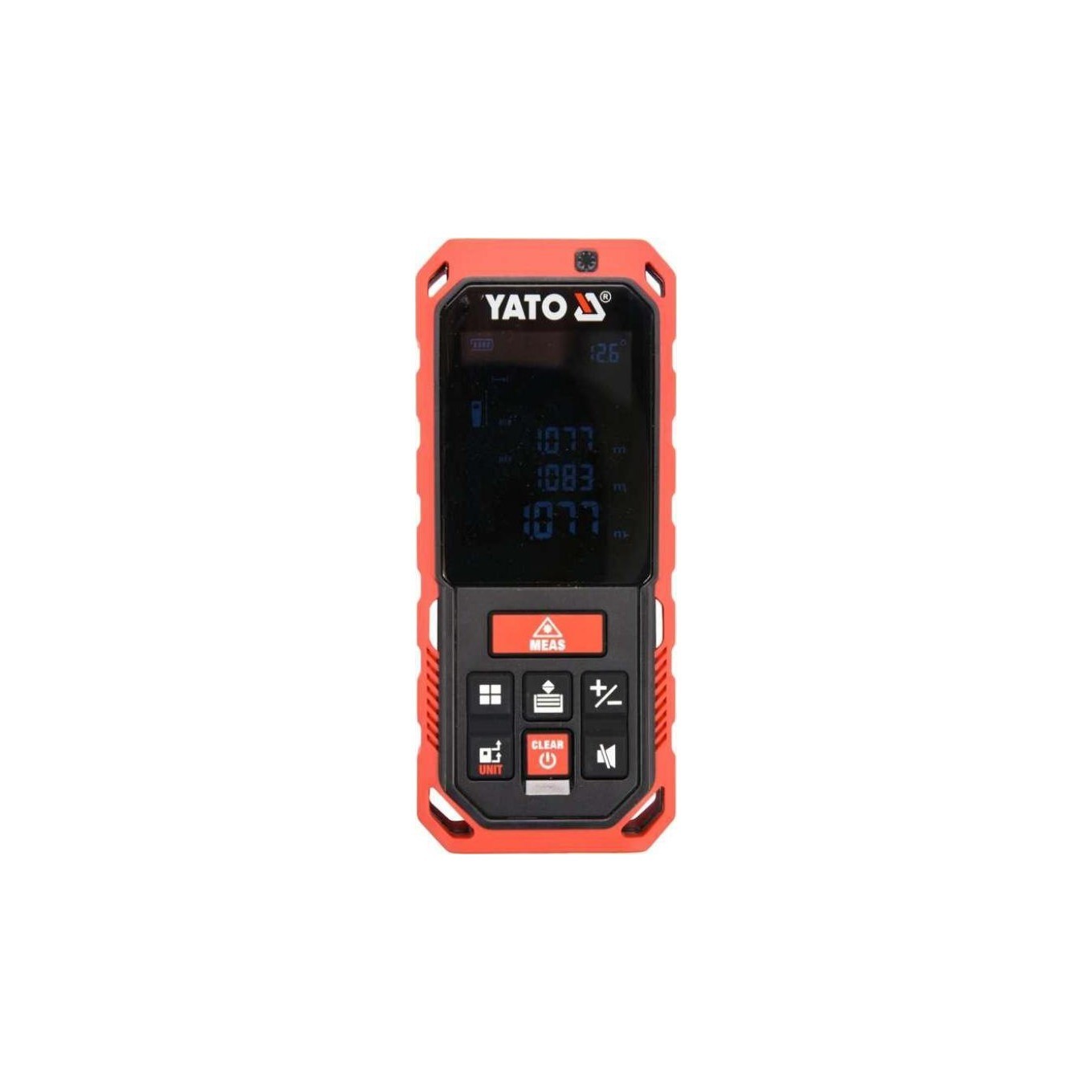 Yato Laserentfernungsmesser - Usb - Reichweite 0,2–40 M - Genauigkeit 2 Mm - 10 Modi (Flächenberechnung) - Bild 3