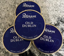PETERSON OLD DUBLIN PIPE TABACCO LATTA COLLEZIONE --12 lattine comprarne due o più