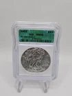 AMERICAN SILVER EAGLE ONE DOLLAR 2001  GRADED ICG-MS69 👌