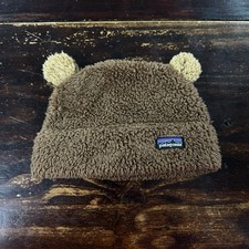 Patagonia Beanie Kids Baby Furry Friends Bear Beanie