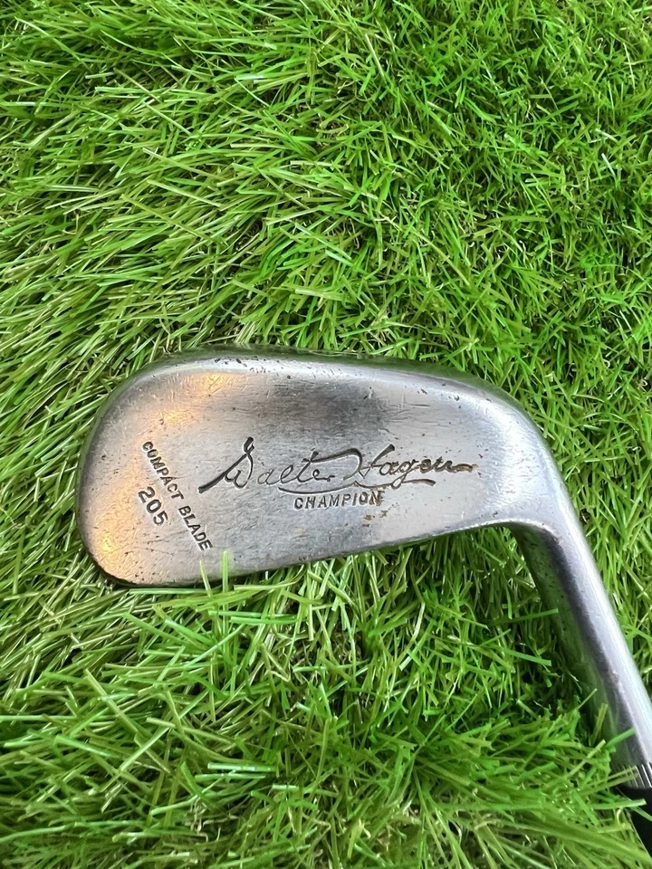 Walter Hagen 5 Iron Champion Compact Blade 205 RH Steel Shaft Leather Grip 37" - Image 3 of 4