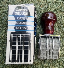 Vintage Carter’s Deluxe No.1.5 Rotary Date Stamp Made in USA Office Number Stamp