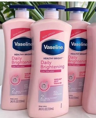1 X Vaseline Healthy Bright Daily Brightening Even Tone Lotion, 600 ml  