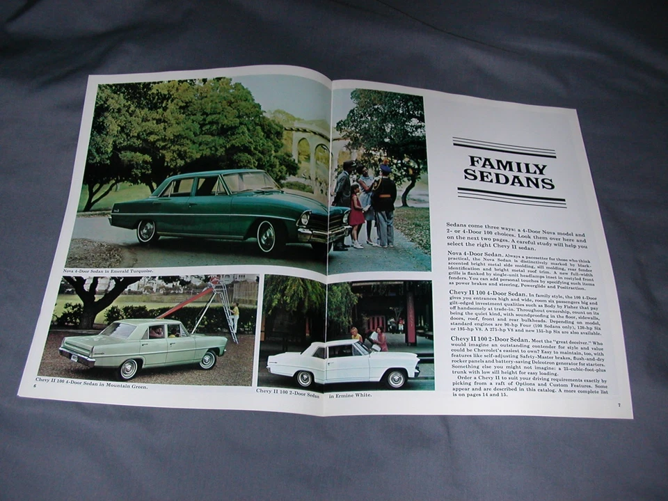 Chevrolet Chevy II 1967 - Folleto de ventas del concesionario - envío gratuito Foto 4 de 4