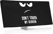 Kwmobile Computer Monitor Cover Compatible with 34-35" Monitor - Don'T Touch My