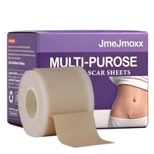 Silicone Scar Sheets,(1.6"x60" Roll-1.5M) Silicone Scar Tape for Surgical Scar