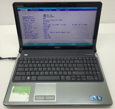 Dell Inspiron 1564 Laptop Intel I3-M330 2GB Ram NO HD/OS (FL)