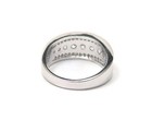 Sterling Silver Tapered Fashion Ring Channel set Clear Stones Size 6 — photo 4
