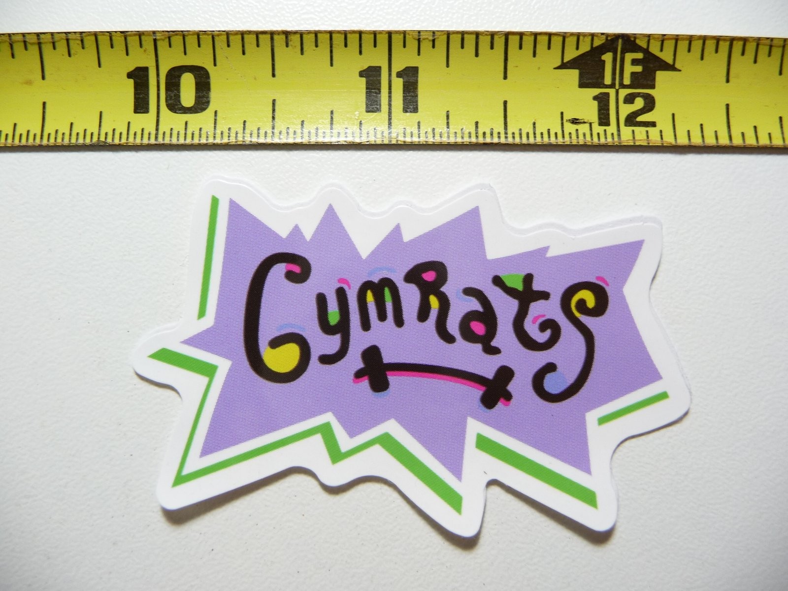 GYMRATS Barbell Decal Sticker for Gym Fitness Weightlifting Equipment