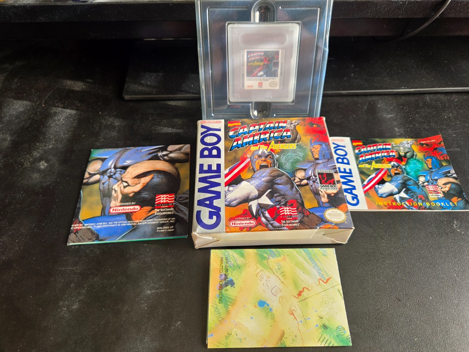 Captain America and the Avengers Nintendo Gameboy. Tested, CIB, Works, Poster