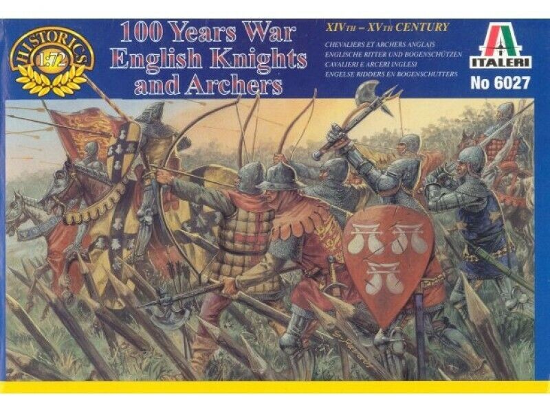 Italeri 6027 - 1/72 Figure Set English Knights and Archers - New - Image 7