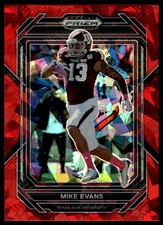 2023 Panini Prizm Draft Picks #77 Mike Evans Prizms Red Ice