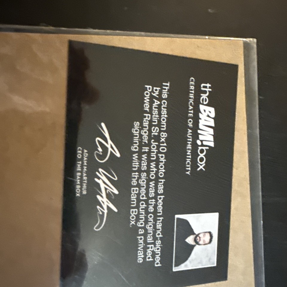 Power Rangers Austin St John Red Ranger Silver Ink Autographed 8x10 Bam ...