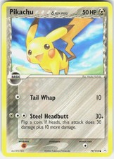 Pikachu 79/110 Common Holon Phantoms Pokemon Lightly Played