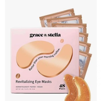 Grace & Stella 48 Pairs Energizing Eye Masks- Brand New Sealed
